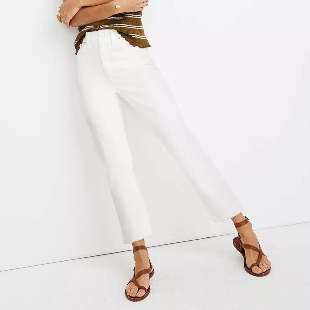 Madewell the high rise slim crop boyjean 26